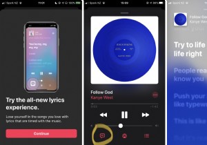 วิธีดูเนื้อเพลงใน Apple Music 