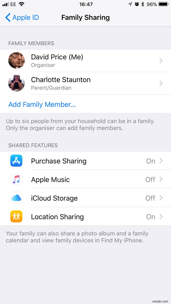 วิธีแชร์ที่เก็บข้อมูล iCloud กับครอบครัวของคุณ 