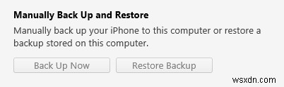 วิธีแก้ไข No Backup Option ใน iTunes Issue 6 วิธี 