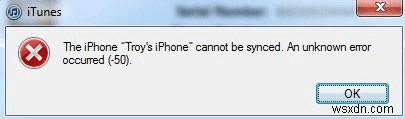 วิธีการแก้ไขข้อผิดพลาดที่ไม่รู้จักของ iTunes เกิดขึ้น 50 ด้วย 5 วิธี? 