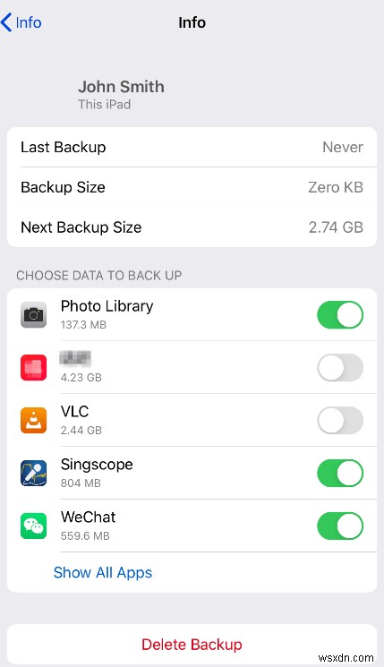 สร้างข้อมูลสำรอง iCloud บน iPhone 7 . ได้อย่างง่ายดาย 