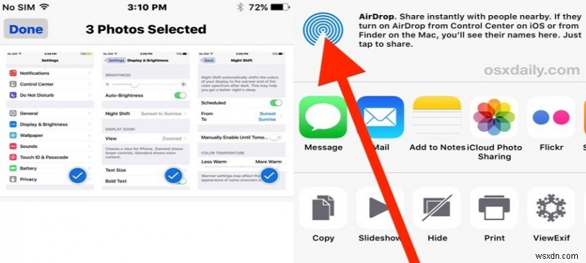 วิธีการ Airdrop จาก iPhone ไปยัง Mac 