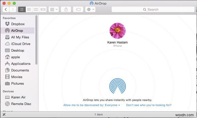 วิธีการ Airdrop จาก iPhone ไปยัง Mac 