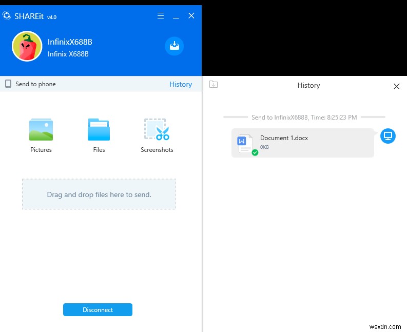 ถ่ายโอนไฟล์ผ่าน Wi-Fi จากพีซีไปยัง Android 