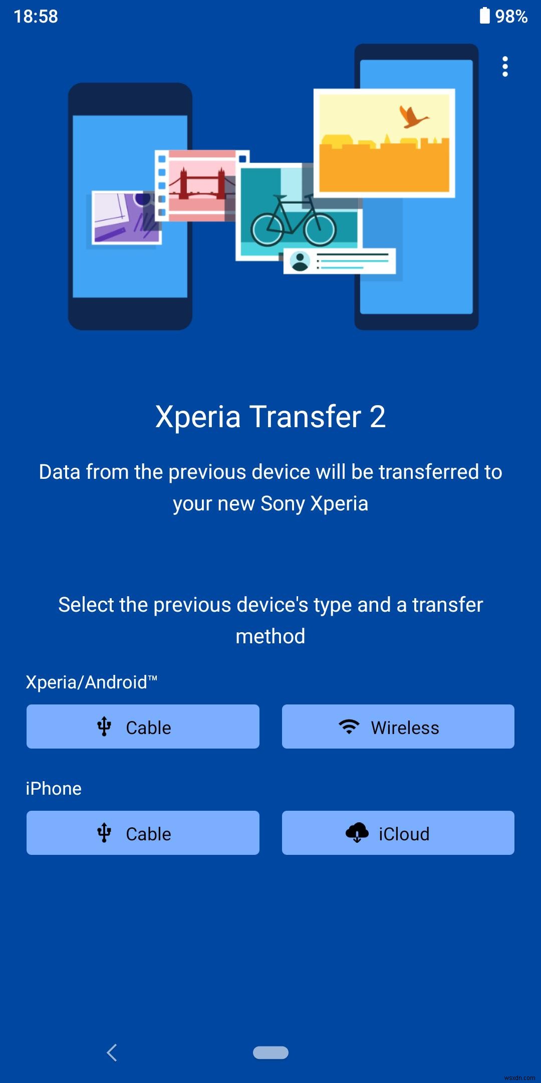วิธีการถ่ายโอนข้อมูลไปยัง Sony Xperia 