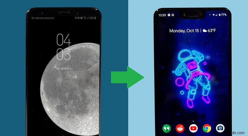 วิธีการถ่ายโอนข้อมูลจาก Pixel ไปยัง Samsung 