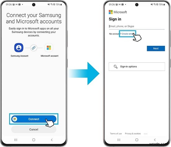 ย้ายจาก Samsung Cloud ไปยัง OneDrive 