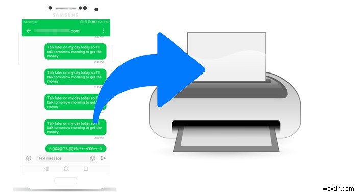 [4 วิธี] พิมพ์ข้อความ/SMS จาก Samsung Galaxy S22 series 