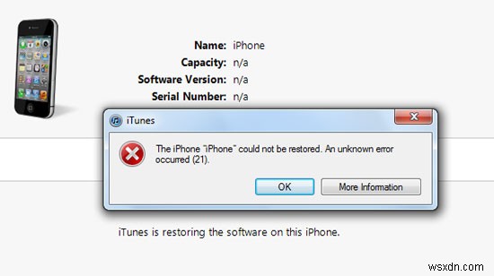 วิธีแก้ไข iPhone จะไม่กู้คืนปัญหา 