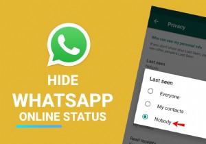 วิธีซ่อนสถานะออนไลน์ของคุณใน WhatsApp ขณะแชท 