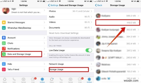 วิธีลดพื้นที่เก็บข้อมูล WhatsApp บน iPhone และ Android 