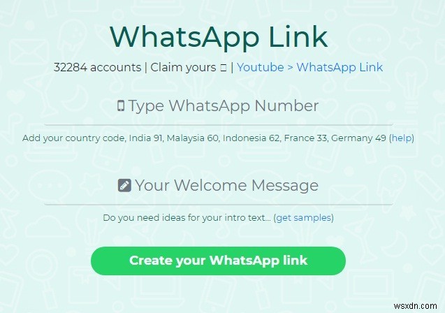 สุดยอด 5 WhatsApp Short Link Generators สำหรับผู้ใช้ 