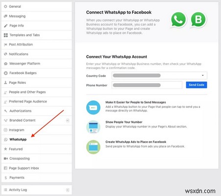 วิธีเพิ่มหมายเลข WhatsApp Business บนเพจ Facebook 