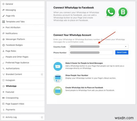 วิธีเพิ่มหมายเลข WhatsApp Business บนเพจ Facebook 