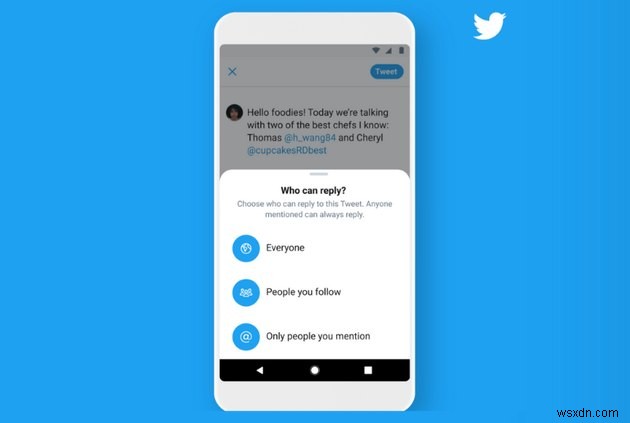 Twitter ให้คุณแก้ไขว่าใครสามารถตอบทวีตของคุณได้บ้าง 