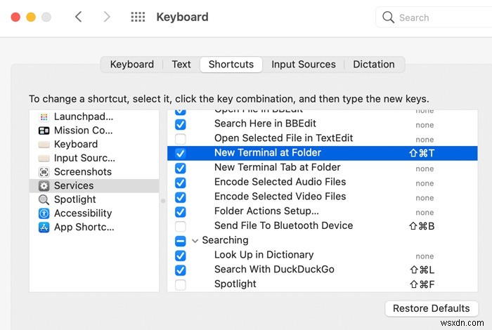 วิธีเปิด Terminal ในตำแหน่งโฟลเดอร์ปัจจุบันบน Mac 