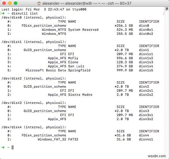 วิธีซ่อมแซมฮาร์ดดิสก์ด้วย fsck บน macOS 