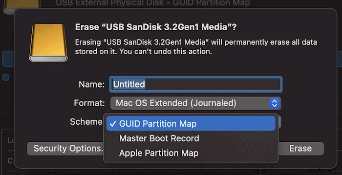 วิธีติดตั้ง macOS บนไดรฟ์ USB 