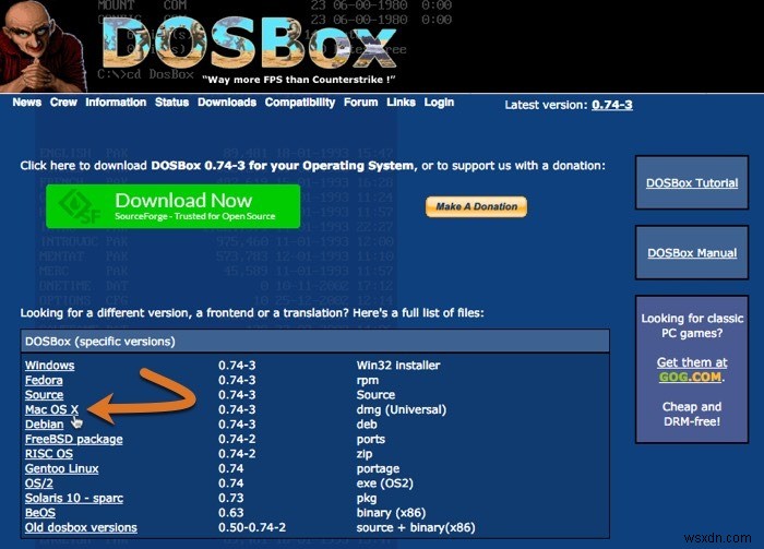 เล่นเกม DOS เก่าบน macOS ด้วย DOSBox 