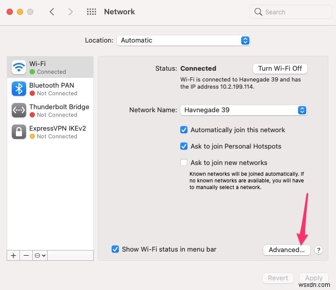 วิธีลืมเครือข่าย Wi-Fi บน Mac 