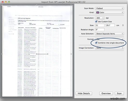 วิธีรวมเอกสารที่สแกนเป็น PDF บน macOS 