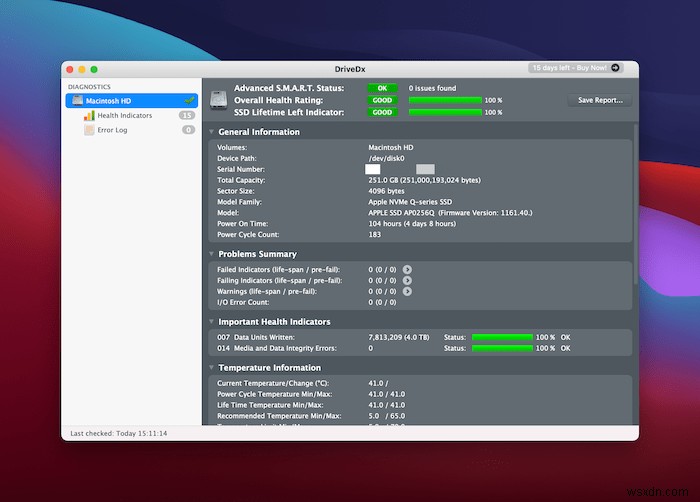 วิธีตรวจสอบความสมบูรณ์ของ SSD บน macOS 