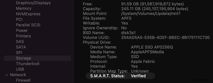 วิธีตรวจสอบความสมบูรณ์ของ SSD บน macOS 