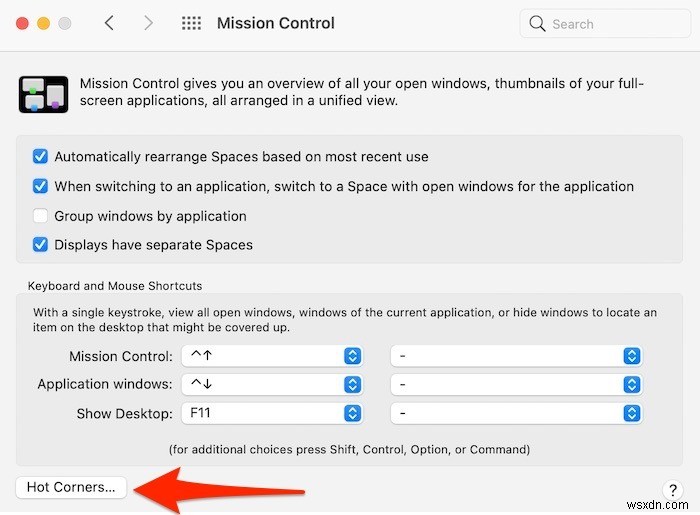 วิธีใช้ macOS Hot Corners 