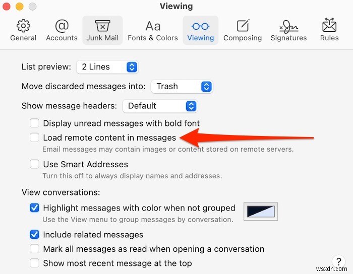 วิธีบล็อกการติดตามพิกเซลใน Apple Mail 