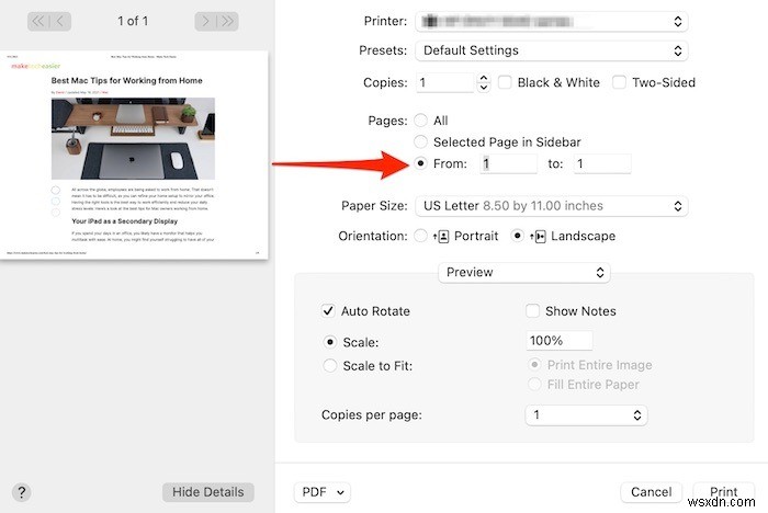 วิธีแยกหน้าจากเอกสาร PDF บน Mac ของคุณ 