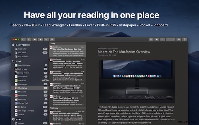 5 แอพ RSS Reader ที่ดีที่สุดสำหรับ macOS 
