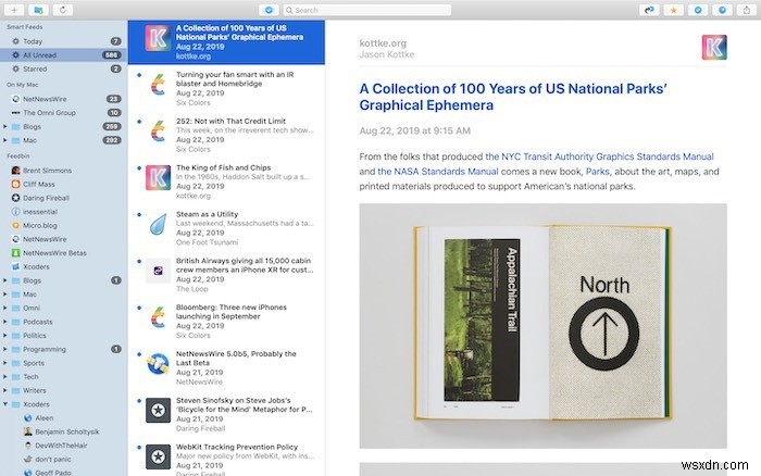 5 แอพ RSS Reader ที่ดีที่สุดสำหรับ macOS 