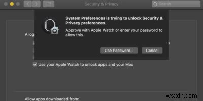 วิธีใช้ “อนุมัติด้วย Apple Watch” บน macOS Catalina 