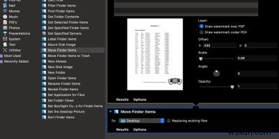 วิธีใส่ลายน้ำหน้า PDF โดยใช้การดำเนินการด่วนใน macOS 