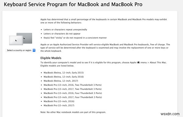 ปัญหาแป้นพิมพ์ Macbook ของ Apple – รุ่นใดบ้างที่ได้รับผลกระทบ 