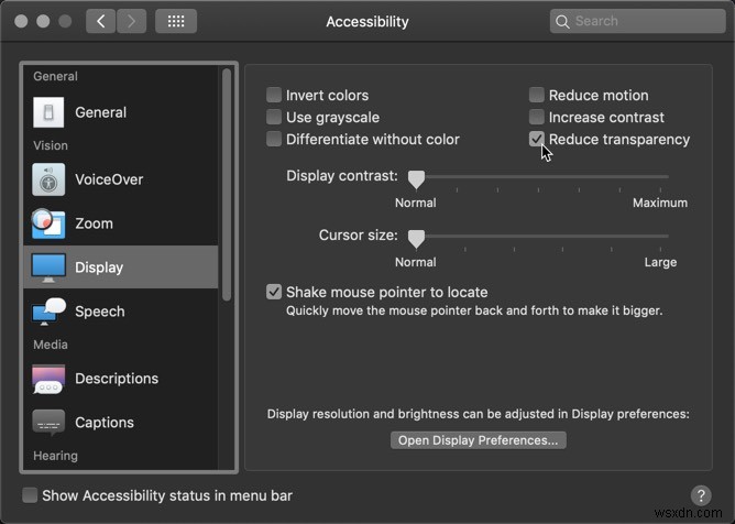 วิธีทำให้โหมดมืดของ macOS Mojave เข้มขึ้น 