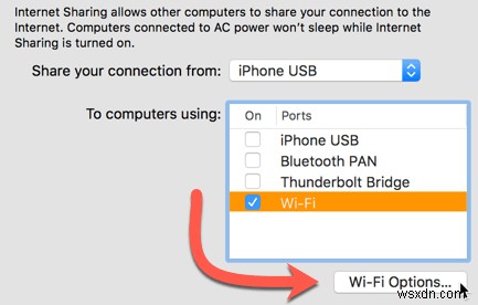 วิธีสร้าง Wi-Fi Hotspot ใน macOS 