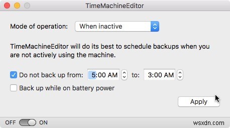วิธีแก้ไขตารางเวลาการสำรองข้อมูล Time Machine สำหรับ Mac 
