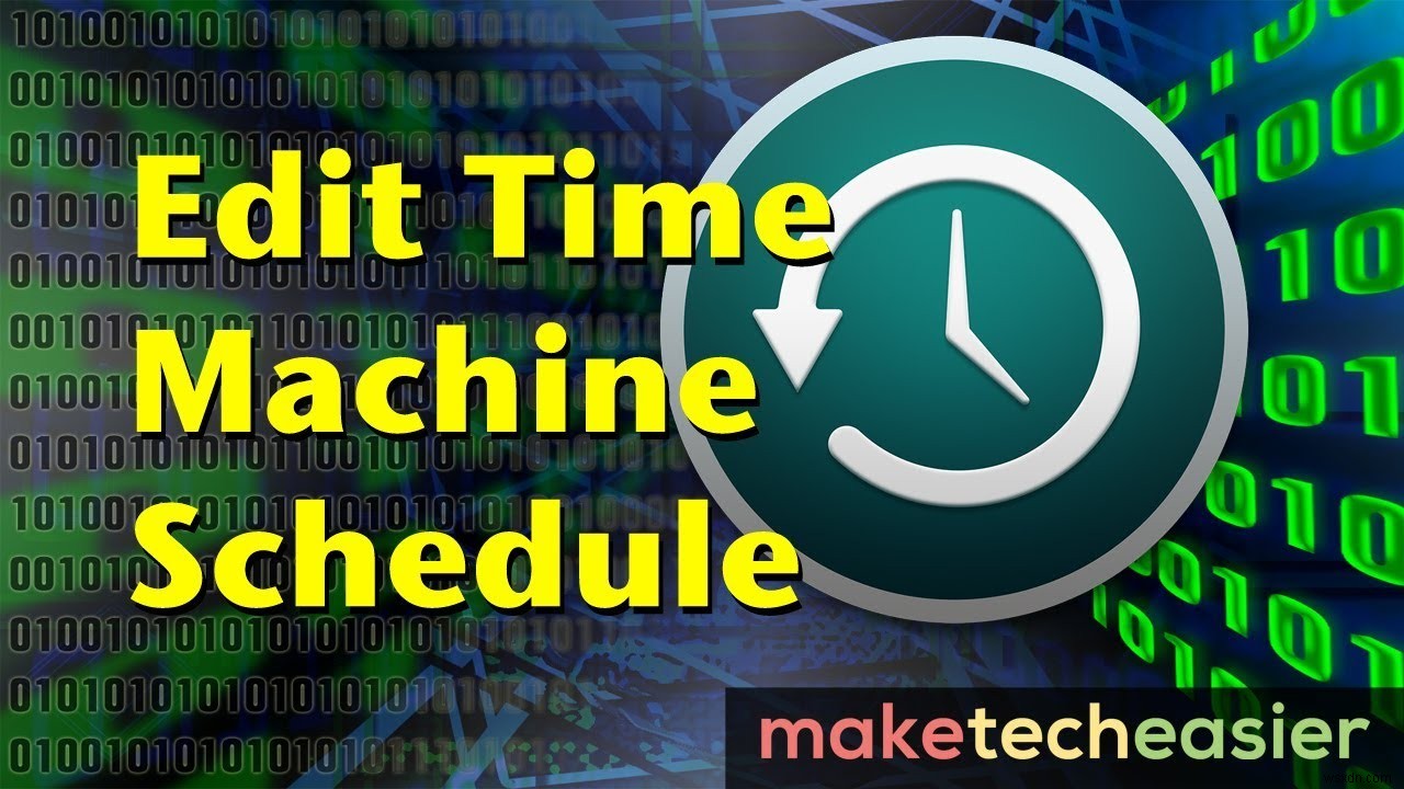 วิธีแก้ไขตารางเวลาการสำรองข้อมูล Time Machine สำหรับ Mac 