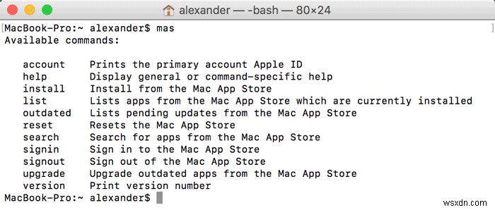 วิธีอัปเดตแอปโดยใช้ Terminal บน Mac 