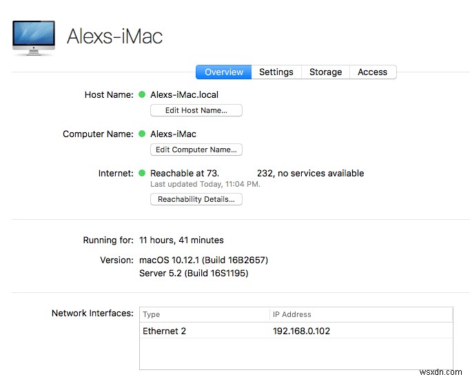 วิธีกำหนดค่า macOS Sierra Server 