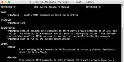 วิธีเปิดใช้งาน TRIM สำหรับ SSD บุคคลที่สามบน Mac 