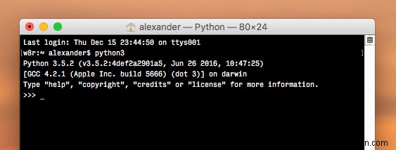 อัปเกรดและใช้งาน Python 3 บน Mac 