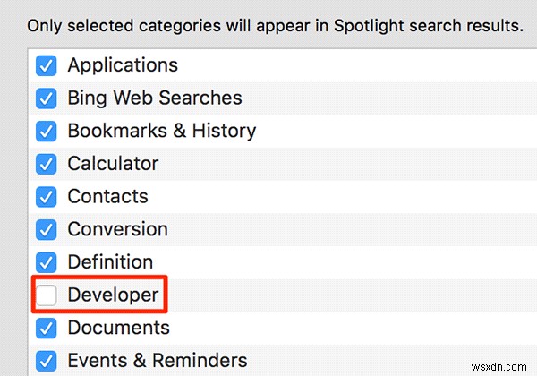 วิธีละเว้นผลการค้นหาของนักพัฒนาซอฟต์แวร์จาก Spotlight บน Mac ของคุณ 