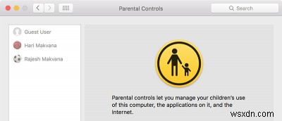 วิธีคัดลอกการควบคุมโดยผู้ปกครองจากบัญชีหนึ่งไปยังอีกบัญชีหนึ่งใน Mac ของคุณ 