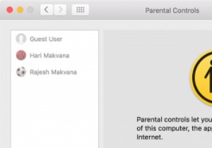 วิธีคัดลอกการควบคุมโดยผู้ปกครองจากบัญชีหนึ่งไปยังอีกบัญชีหนึ่งใน Mac ของคุณ 