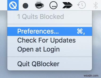 QBlocker ช่วยให้คุณหยุดออกจากแอปโดยไม่ได้ตั้งใจ 
