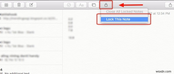 วิธีล็อค Apple Notes ด้วย Touch ID และรหัสผ่าน 