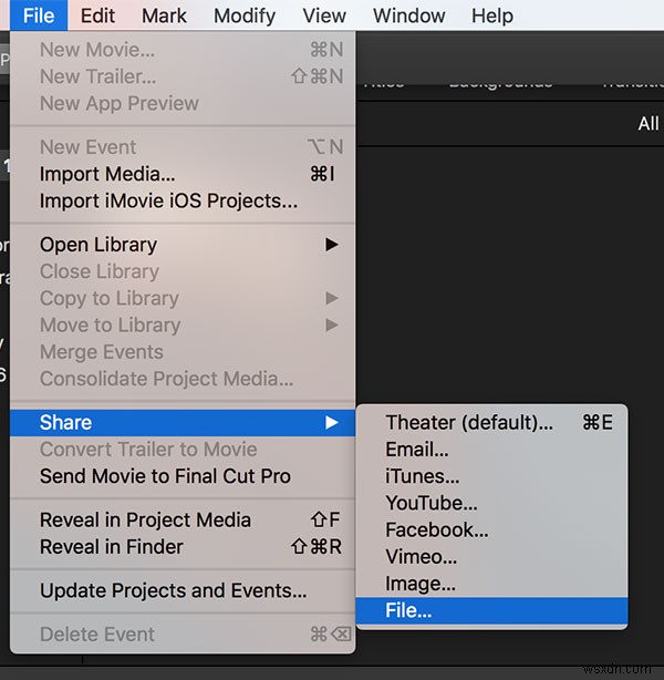 วิธีลบเสียงออกจากไฟล์วิดีโอโดยใช้ iMovie บน Mac 