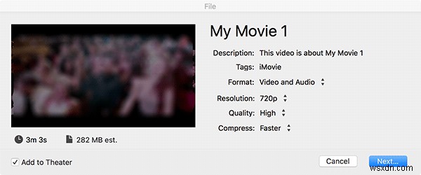 วิธีลบเสียงออกจากไฟล์วิดีโอโดยใช้ iMovie บน Mac 